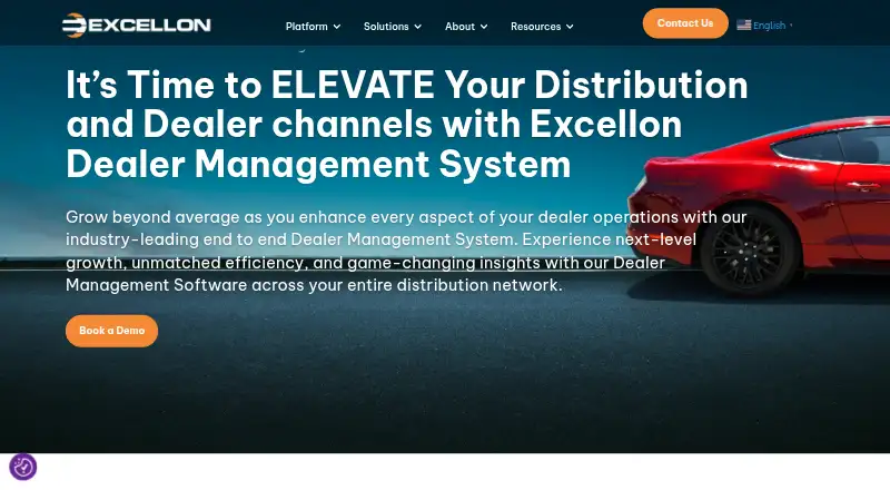Excellon Automotive DMS's website
