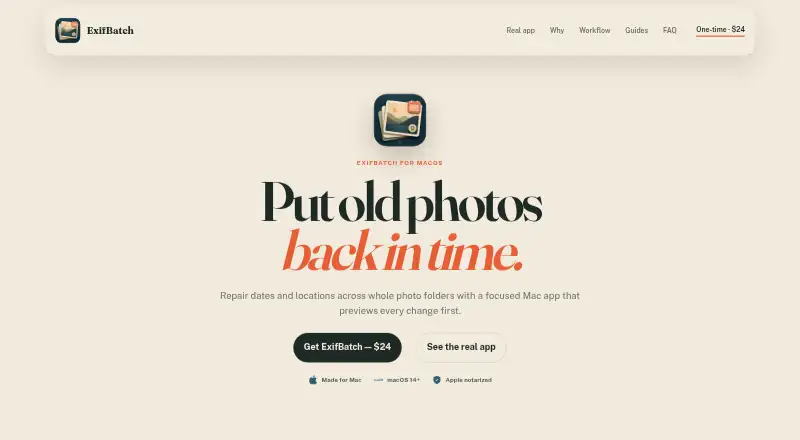 ExifBatch's website