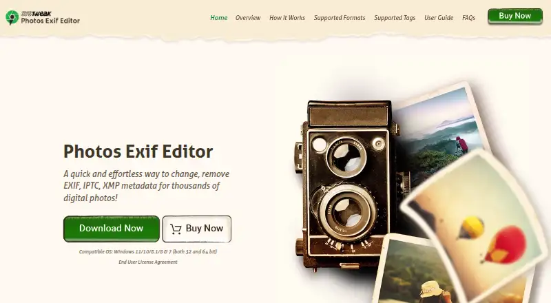 Photos Exif Editor's website