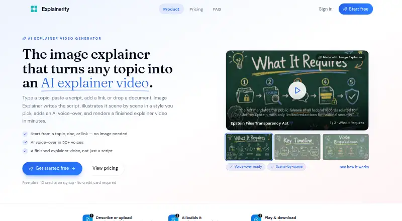 Explainerify's website
