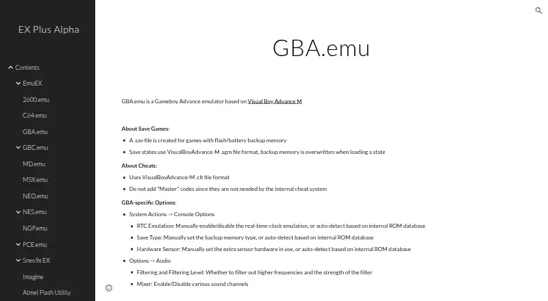 GBA.emu's website