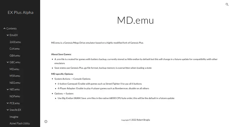 MD.emu's website