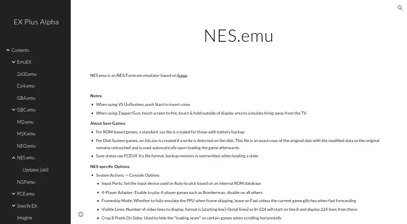 NES.emu's website