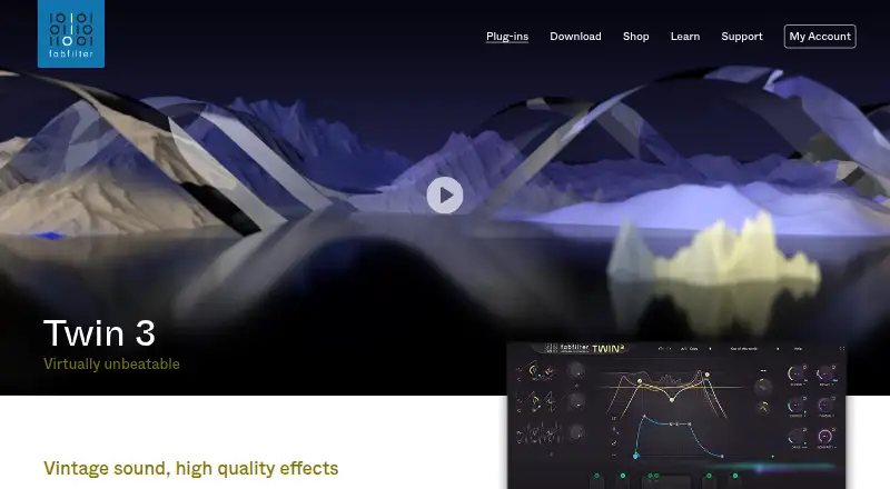 FabFilter Twin 3's website