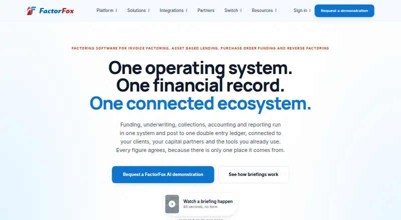 FactorFox's website