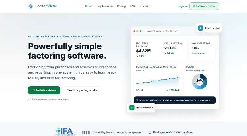 FactorView's website
