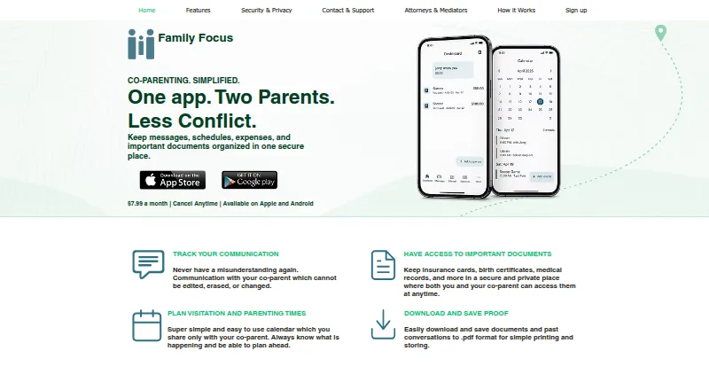 Family Focus's website