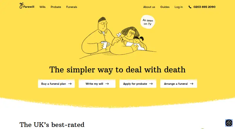 Farewill's website