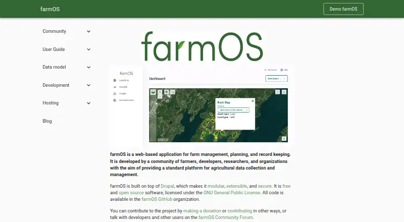 farmOS's website