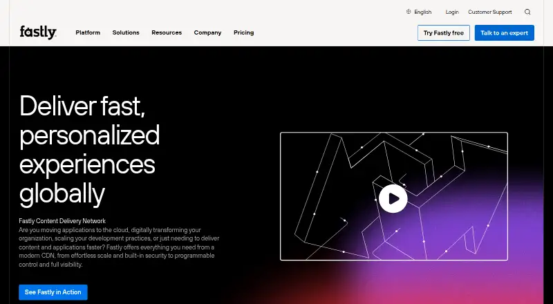 Fastly CDN's website