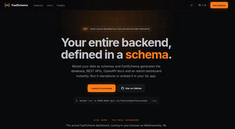 FastSchema's website