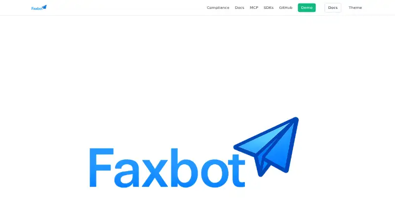 Faxbot's website