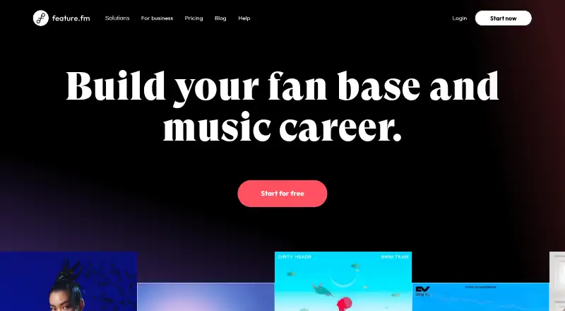 Feature.fm's website