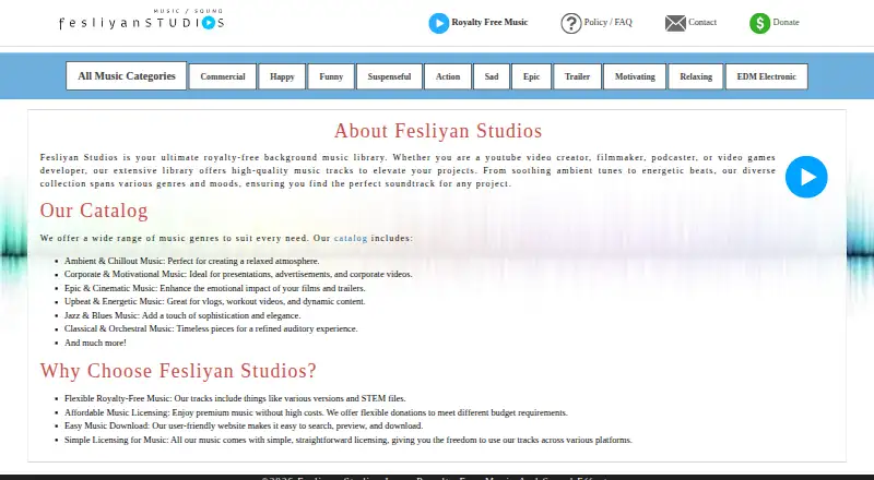 Fesliyan Studios's website