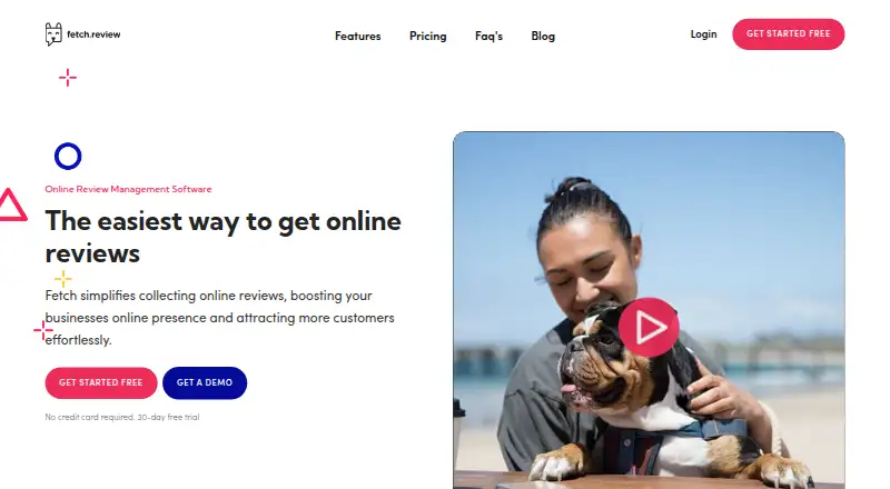 The Fetch homepage