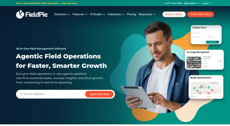 FieldPie's website