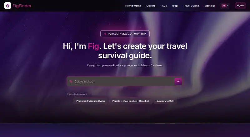 FigFinder AI's website