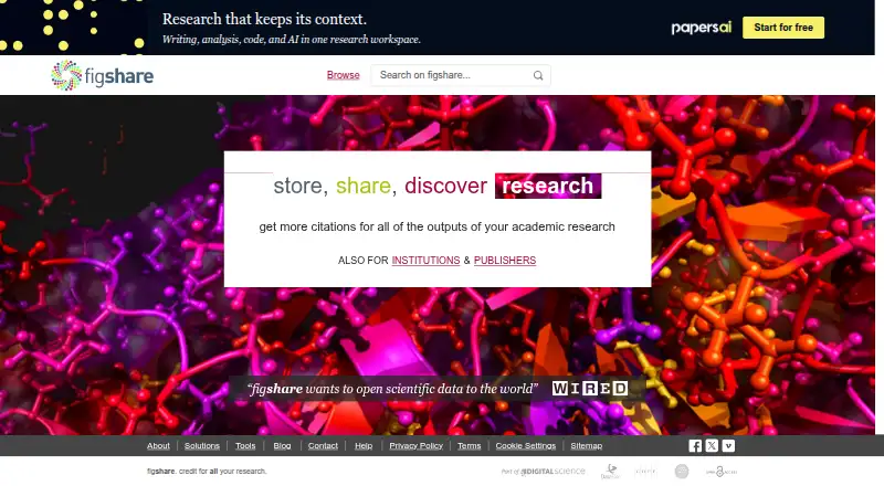 Figshare's website