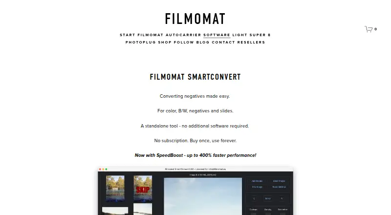 Filmomat SmartConvert's website