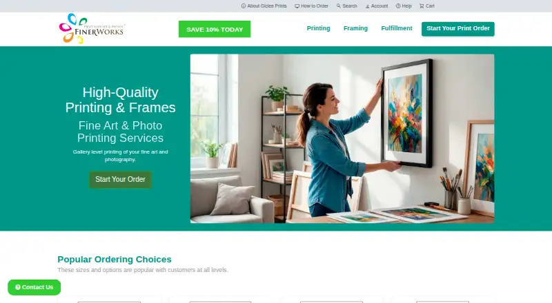 FinerWorks's website