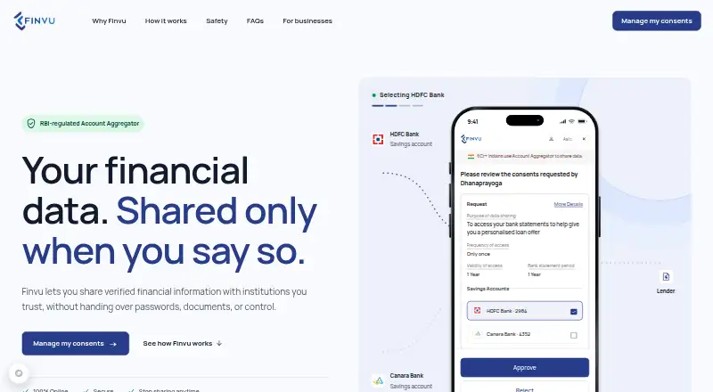 FinVu's website