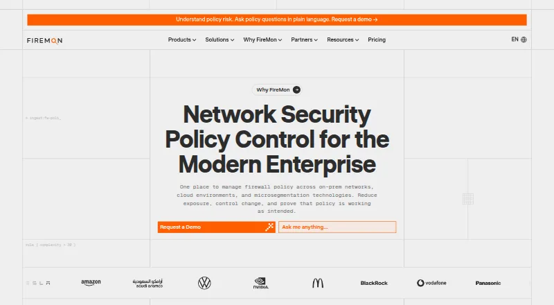 The FireMon homepage