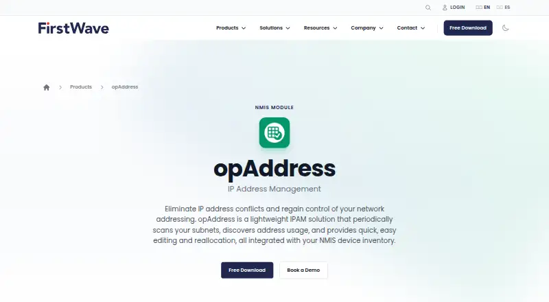 opAddress's website
