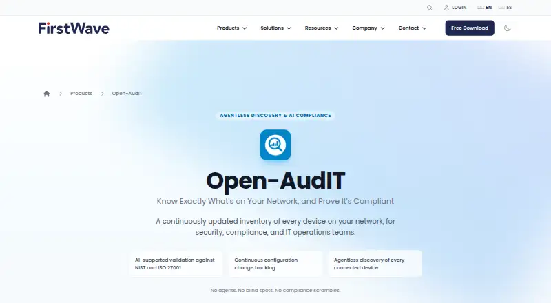 Open-AudIT's website