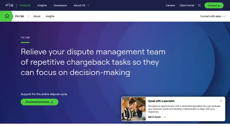 FIS CBK's website