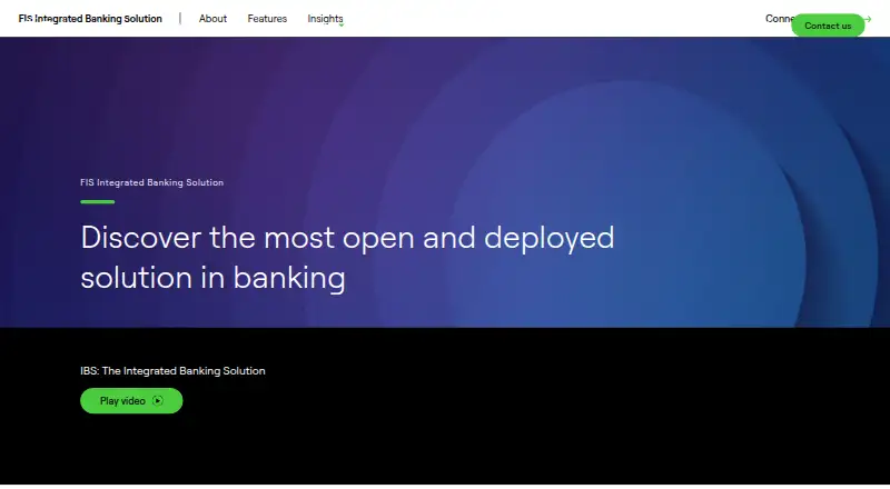 FIS Integrated Banking Solution's website