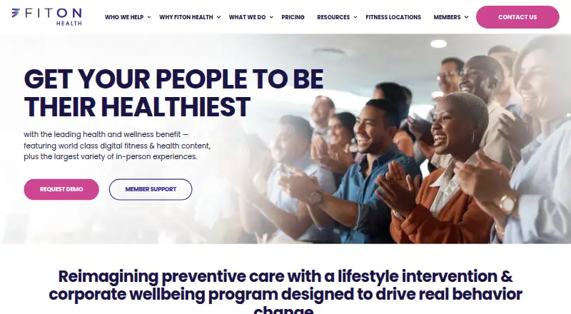 FitOn Health's website