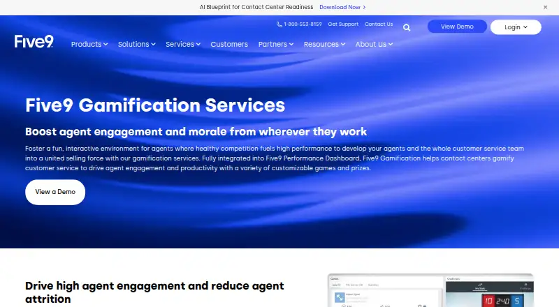 Five9 Gamification's website