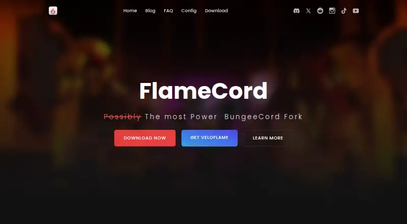 FlameCord's website