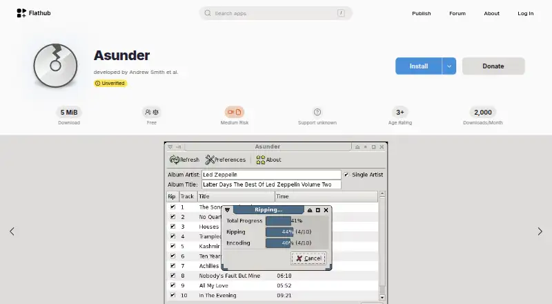 Asunder's website