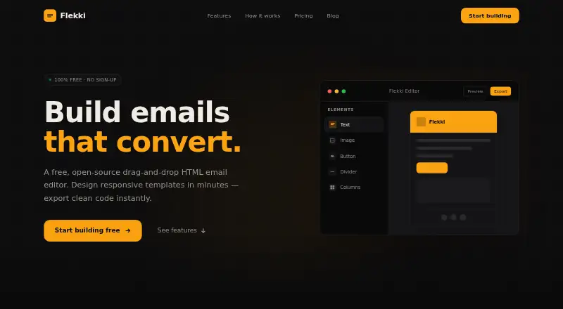 The Flekki homepage