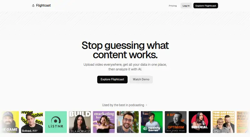 Flightcast's website