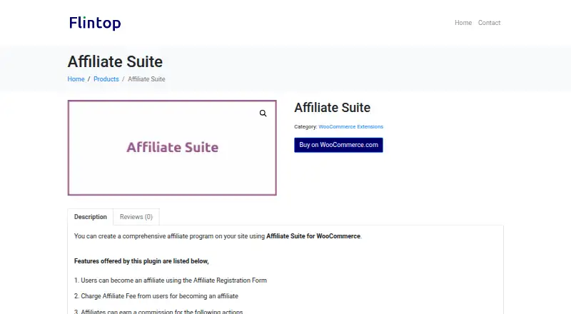 The Affiliate Suite for WooCommerce homepage