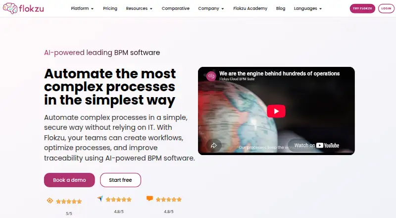 Flokzu's website