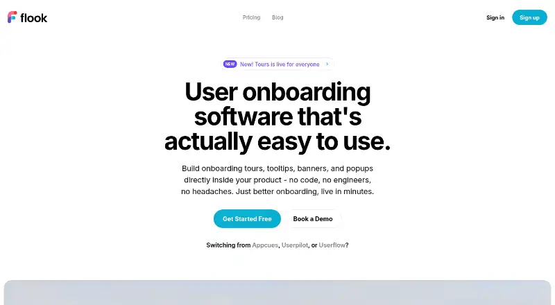 The Flook homepage