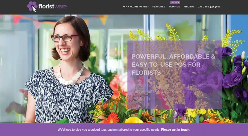 FloristWare's website