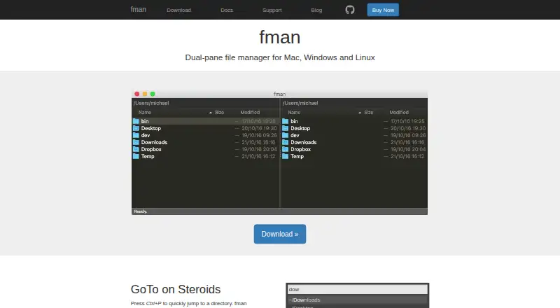 The fman homepage