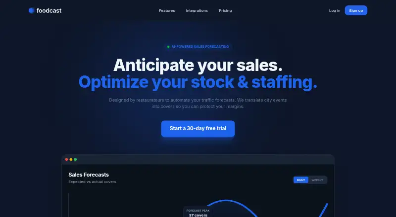 Foodcast's website
