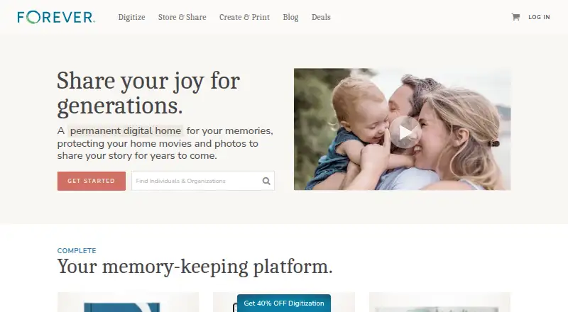 FOREVER's website