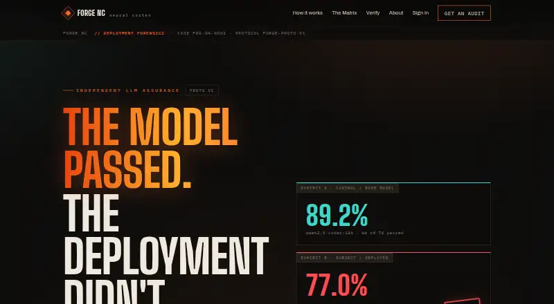 Forge's website