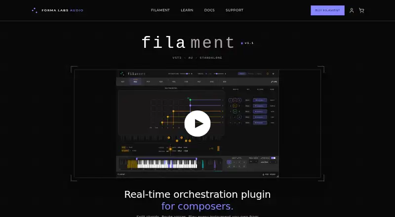 Filament's website