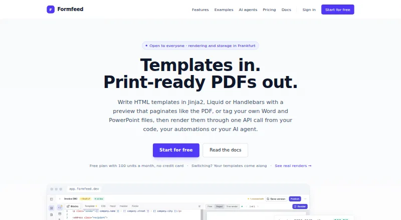 Formfeed's website