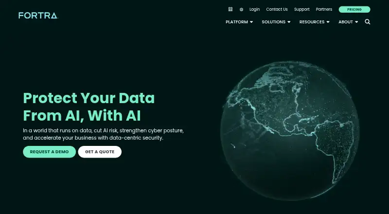 Fortra Secure Email Gateway's website