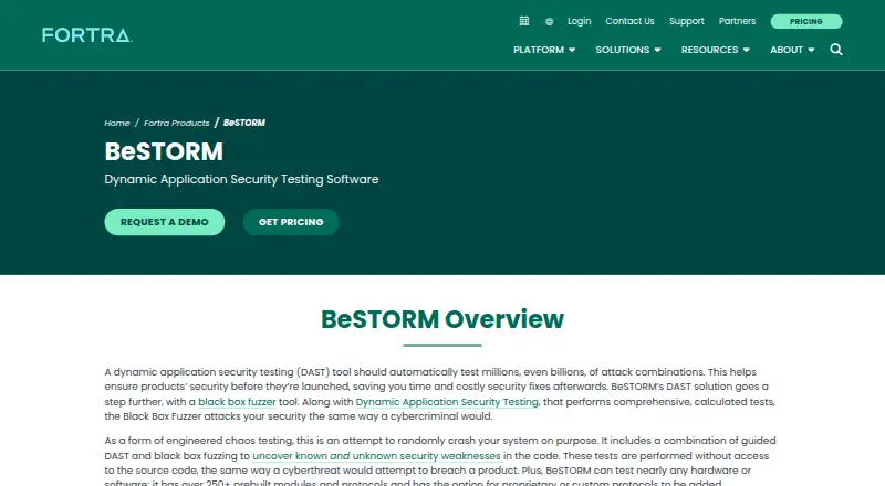 beSTORM's website