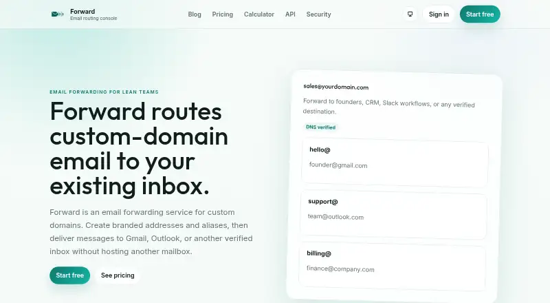 Forward's website
