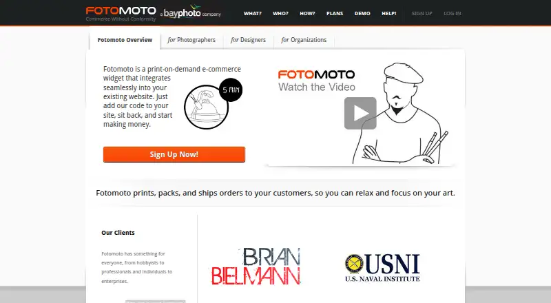 Fotomoto's website